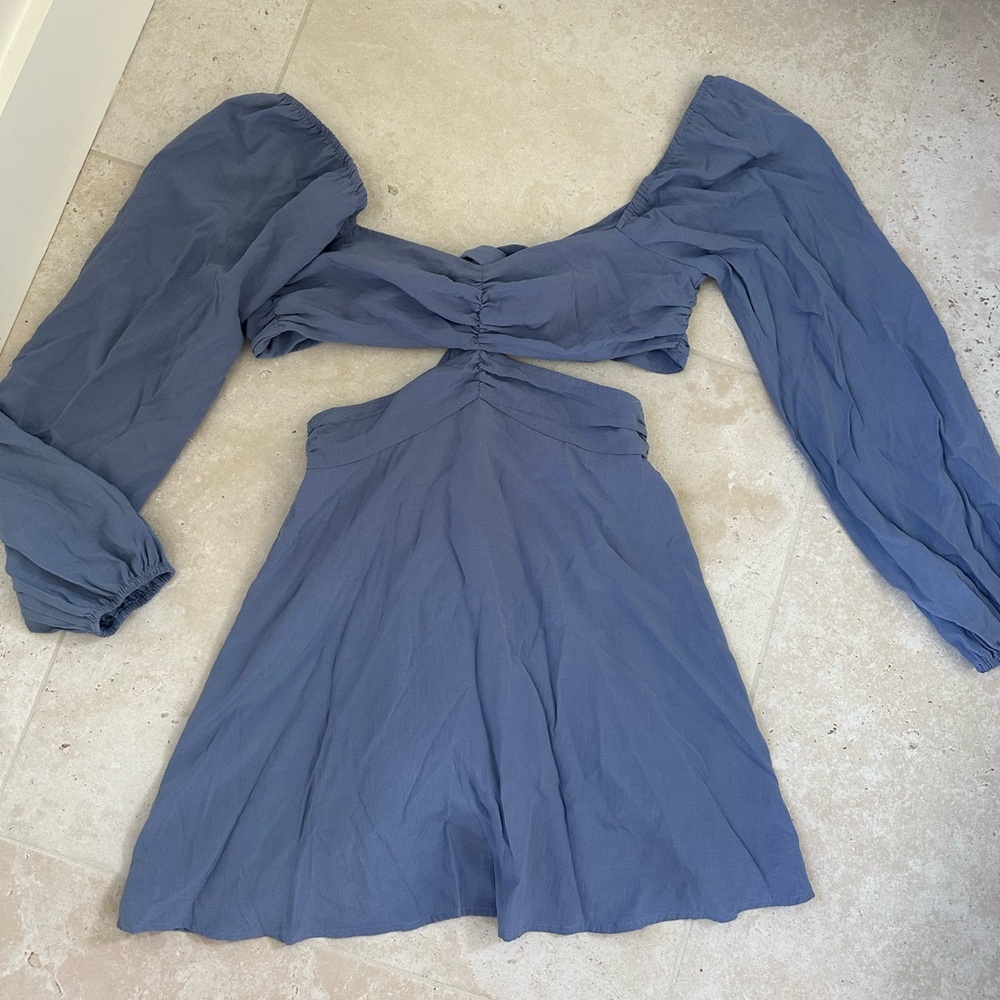BNWOT Le Lis Blue Cut Out Mini Dress